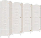 DURASPACE 8 Panel Room Divider, 6ft Tall Folding Privacy Screen, 19.5" Wide by DURASPACE
