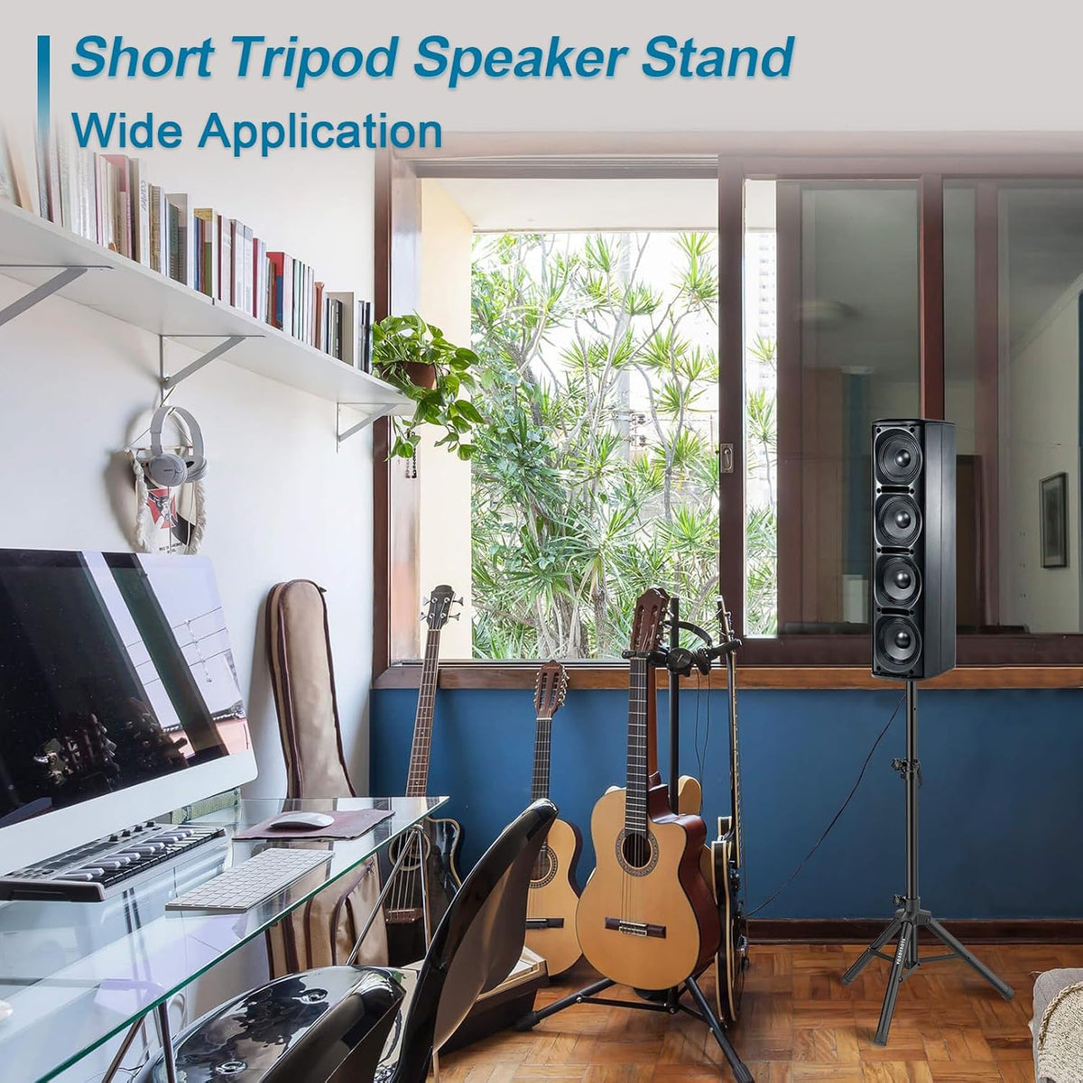 Vondynote Tripod Speaker Stands Pair 33.5"-53.5" PA DJ Mini Speaker...