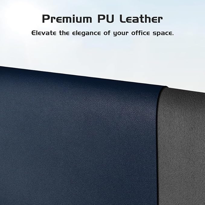 Aothia Leather Desk Pad Protector, Office Desk Mat, Large Mouse Pad, Laptop - Image 2