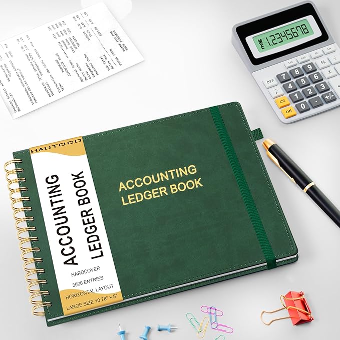 HAUTOCO Hardcover Accounting Ledger Book - Image 7