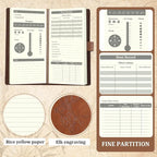 Eaasty 2 Pcs Leather Hunting Log Book Elk Hunting Journal Notebook - Image 2