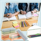 Fainne 24 Pcs Plastic Pencil Case Bulk Pencil Boxes Plastic Stationery Case - Image 5