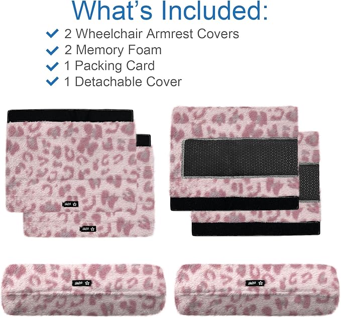 SPRING SEAON Wheelchair Armrest Covers 2 Pack Soft Memory Foam Wheelchair - Image 6