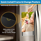 Magnetic Sign Holder 11 x 17 Adhesive Frame 5 Pack, Rigid Plastic Document - Image 5