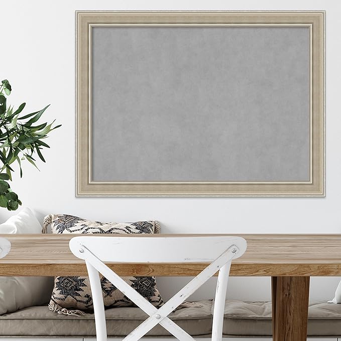 Amanti Art Silver Framed Magnetic Board 24x32 Medium Vision Board - Image 5