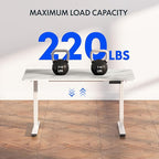 FLEXISPOT E6 3-Stage Dual Motor Electric Standing Desk 48 x 30 Sit Stand Up Desk - Image 8