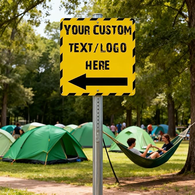 Custom Square Up Arrow Metal Signs - Image 5