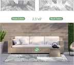 genimo outdoor rug, waterproof plastic runner rugs, 2.5'x8' shown in use