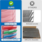 EASEPRES 10 Pocket Mesh Hanging Wall File Organizer, Wall Mounted Mail Paper - Image 5