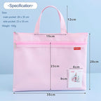Pendancy Mesh Zipper Pouch 11x13.7 in, A4 Size Foldable Document Storage - Image 2