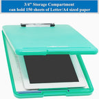 Think2Master Teal Plastic Storage Clipboard. | 25% Heavier & Sturdier| Heavy - Image 3