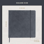 Beechmore Books Square Sketchbook – 8x8 Premium Vegan Leather Bound Large - Image 3