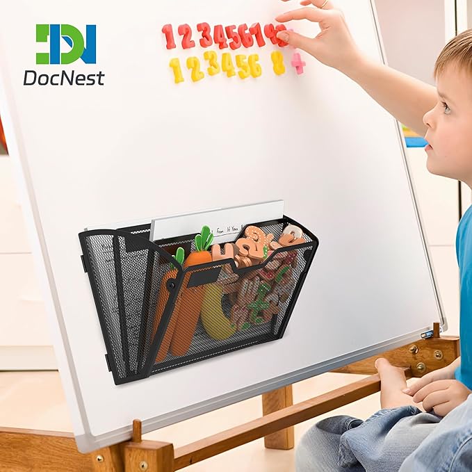 Docnest 3 Tier 3 Pack Magnetic Wall Mounted File Holders, Mesh Letter Organizer - Image 7