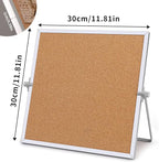 kdafio 11.81"×11.81" Cork Board Bulletin Board, Double Sided Pin Board - Image 2