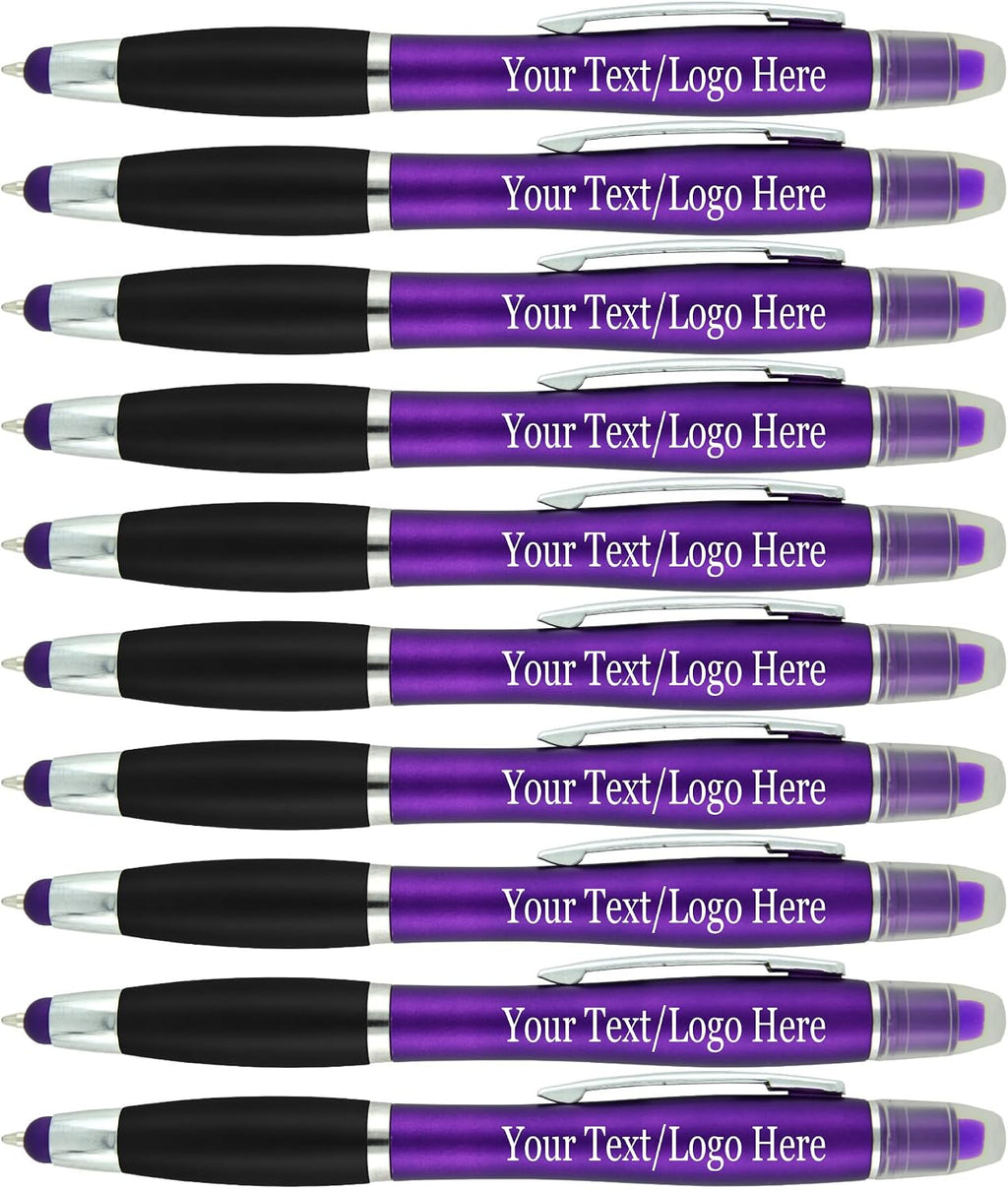 SyPen Personalized Pens with Gel Highlighter and Stylus -200 Pack Bulk-Free