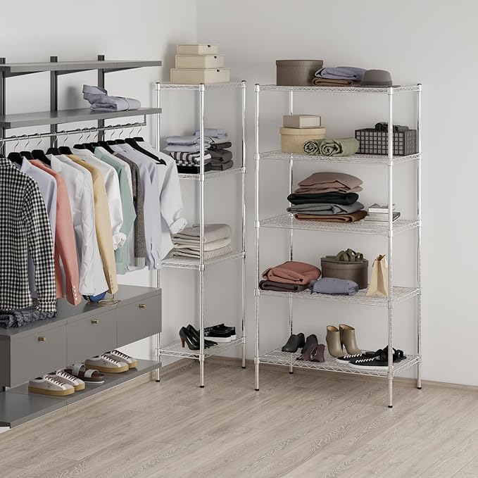 Regal Altair 21" Deep x 36" Wide x 74" Height Wire Shelving Kit | 5-Tier | NSF - Image 7
