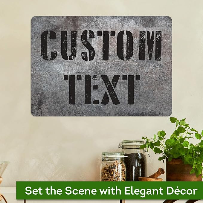 Custom Sign, Custom Street Sign, 11 Font Colors, 13 Font Styles, 4 Hole Options - Image 4