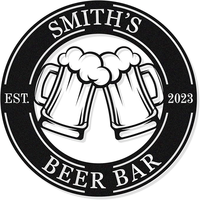 Personalized Brewery Metal Sign Custom Beer Room Décor, Custom Beer Metal Sign by HYTSIGN