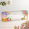 Personalized Name Plate for Desk, Custom Acrylic Desk Name Sign, Office by Unknown