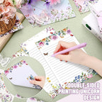 TaoBary 160 Pcs Stationery Paper Set 50 Double Sided Stationery Papers - Image 2