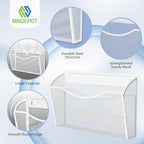 MINDEPOT Magnetic Wall File Organizer, Hanging Wall Mounted File Folder Binder - Image 4