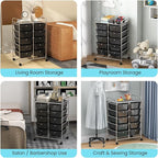 GLACER 10 Drawer Rolling Cart, Storage Cart - Image 7
