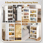 CTSNSLH 4 Tier Plastic Storage Bins and Boxes Organizer - Image 3