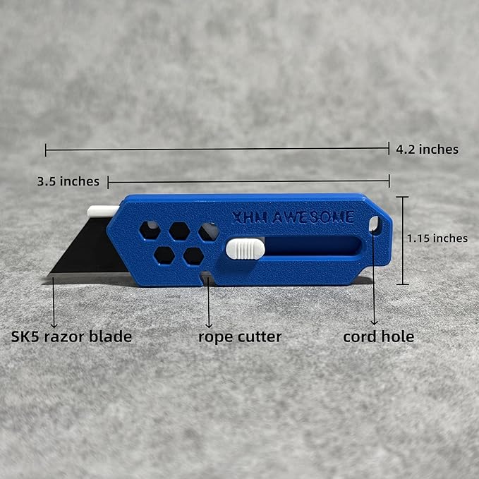XHM Awesome Small Box Cutter Retractable Blade Ultility Knife, - Image 6