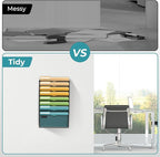 SUPEASY Wall File Organizer Mesh Office Mail Holder, Hanging Wall Organizer - Image 5