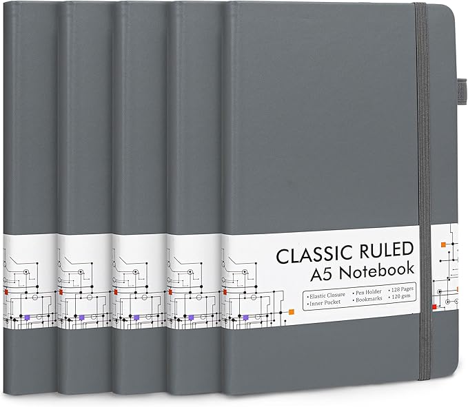 feela 5 Pack Journal Notebook Bulk by feela