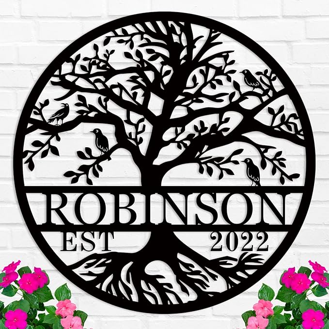 Wedding Gifts for Couples 2025 Last Name Signs for Home Personalized by HRZSIGNFC