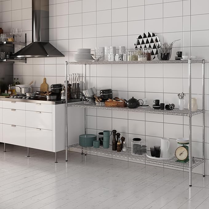 Regal Altair 18" Deep x 72" Wide x 54" Height Wire Shelving Kit | 3-Tier | NSF - Image 2