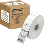 1.5" x 1" Thermal Labels | 6 Rolls | 11400 Labels | fits Zebra, Offnova Thermal by EcothermProducts