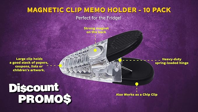 10 Magnetic Memo Holders Set - Image 3