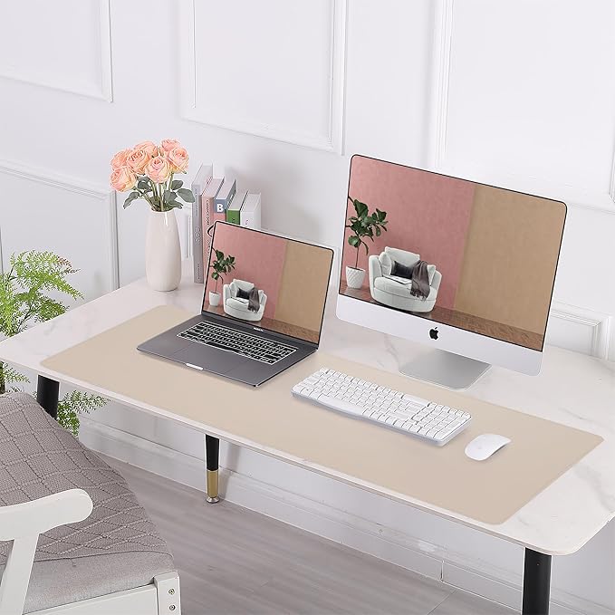 Leather Desk pad Protector, Large Desk mat - Image 6