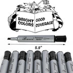 Buecs Permanent Markers, Chisel tip, Waterproof &Fade Resistant, Quick Drying - Image 4