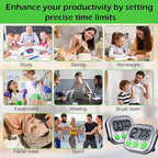 Leumoi 24 Pcs Digital Kitchen Timers Magnetic Back Timers Bulk Large Screen - Image 7