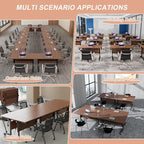 Conference Table Flip Top Mobile Conference Room Tables, Folding Conference - Image 6
