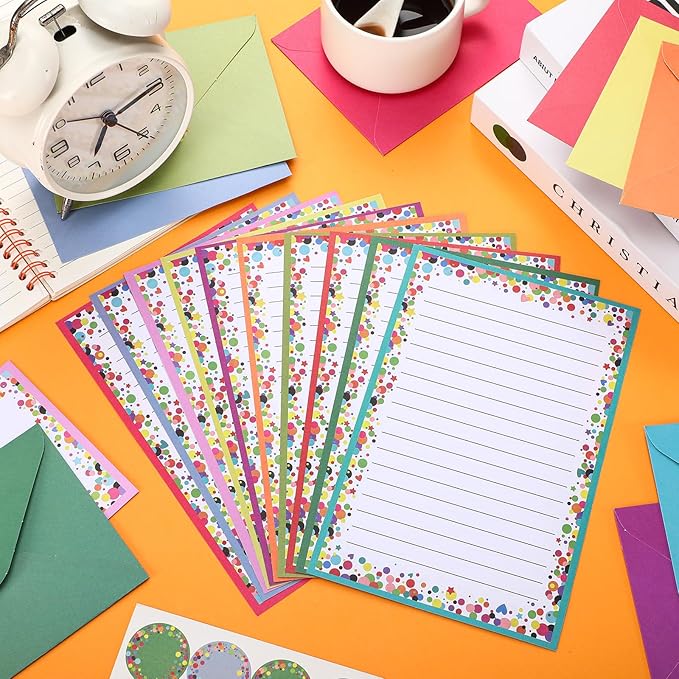 TaoBary 160 Pcs Stationery Paper Set 50 Double Sided Stationery Papers - Image 2