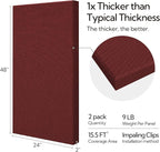Olanglab Sound Absorbing Acoustic Wall Panels 2 Pack, Large Fabric Wrapped - Image 2