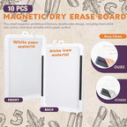 Outus 10 Pcs Dry Erase Mini White Boards Bulk 8.5 x 11'' Small Magnetic - Image 7