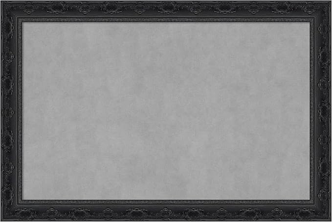 Amanti Art Black Framed Magnetic Board 24x36 Large Vision Board by AmantiArt