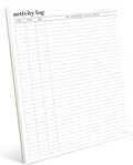 Activity Log Notepad 11x8, 5 by Hadigu