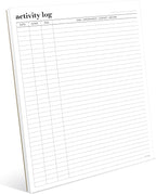 Activity Log Notepad 11x8, 5 by Hadigu