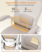 muxx.stil office chair, ergonomic desk chair with adjustable, side view