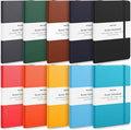 Huhuhero 10 Colors Lined Journal Notebook, A5 Hardcover Notebooks by Huhuhero