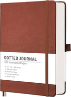 RETTACY Bullet Dotted Journal Notebook, 320 Numbered Pages, A5 Medium Size by RETTACY