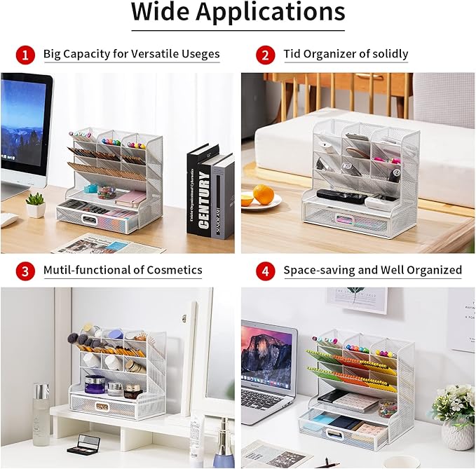 Marbrasse Mesh Desk Organizer - Image 3