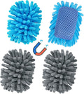 SITHON 4 Pieces Magnetic Microfiber Shag Whiteboard Eraser, Washable Microfiber by SITHON