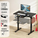SHW 40-Inch Electric Height Adjustable Standing Desk - Image 3
